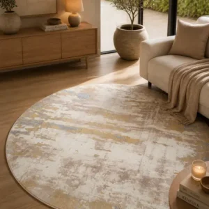 Alfombra Circular Decorativa – 180 cm — Diseño 1