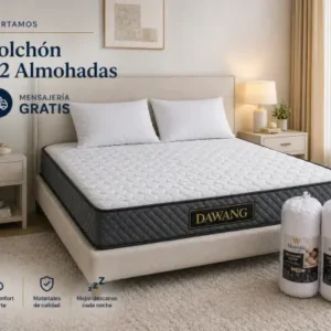 Colchón 180x200cm Dawang + 2 almohadas hoteleras