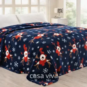Colcha navideña 180x220