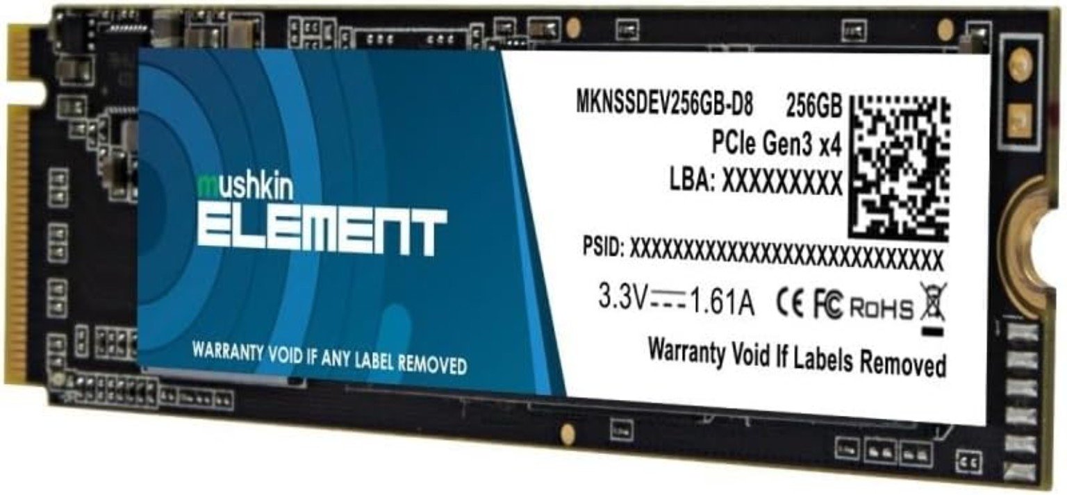 SSD Mushkin Element 256GB M.2 NVMe PCIe 3.0
