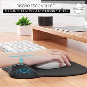 Alfombrilla Ergonómica para Mouse con Reposamuñecas de Gel